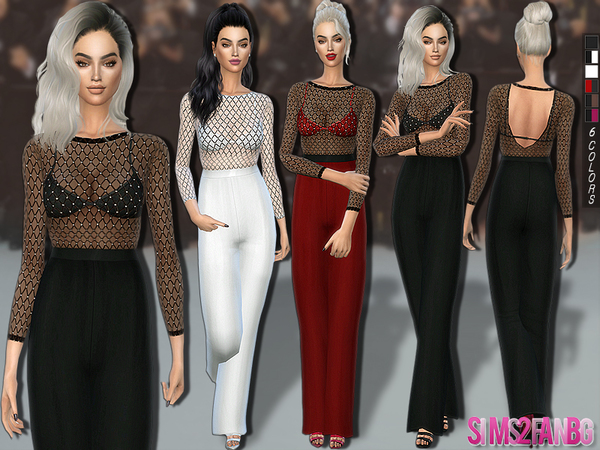  The Sims Resource: 253   Jumpsuit Outfit by Sims2fanbg
