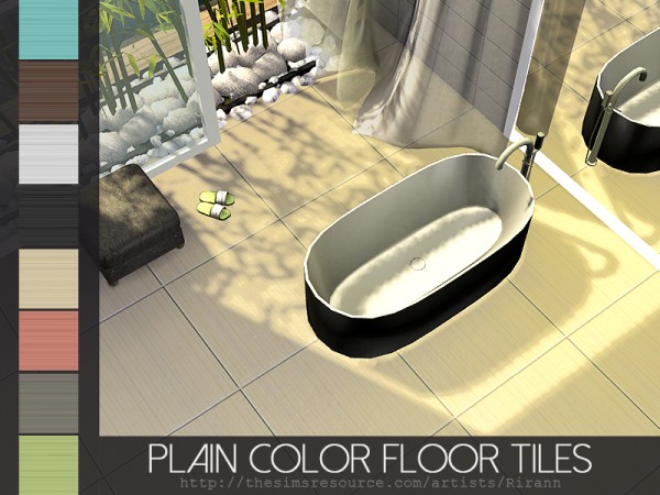  The Sims Resource: Plain Color Tiles Set