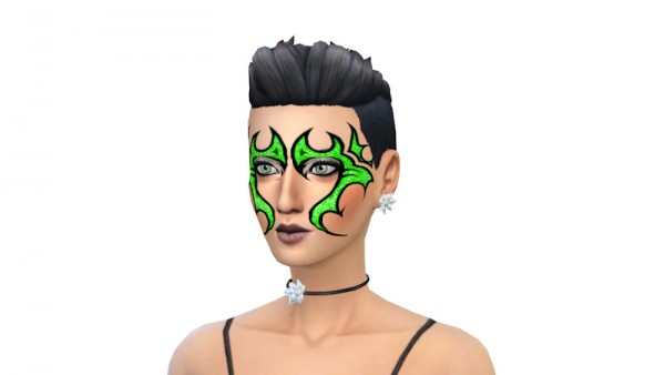  La Luna Rossa Sims: Face paint mask