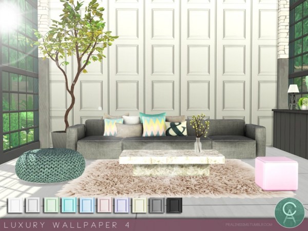  The Sims Resource: Luxury Wallpaper 4 by Pralinesims