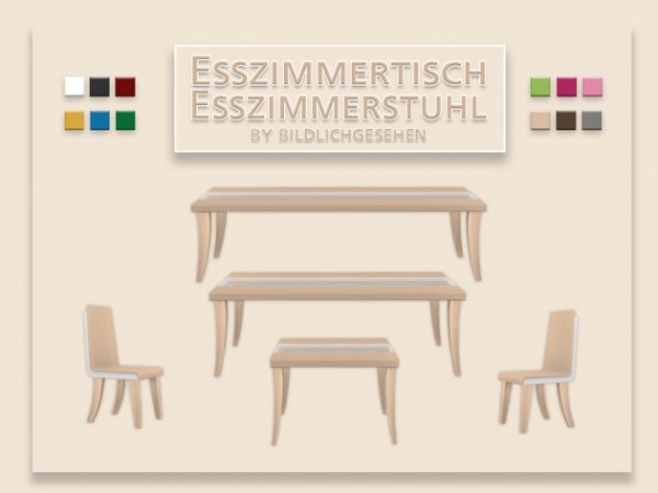  Akisima Sims Blog: Dining room table and chair