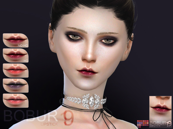  The Sims Resource: Bobur Lipstick N19