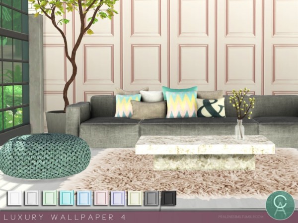  The Sims Resource: Luxury Wallpaper 4 by Pralinesims