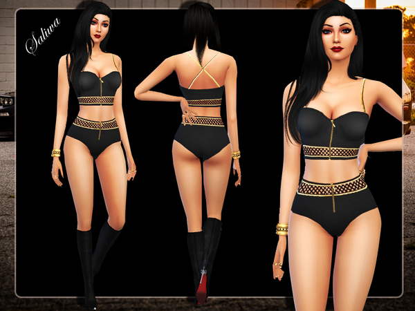  The Sims Resource: Dreamy 2 Piece Outfit by Saliwa