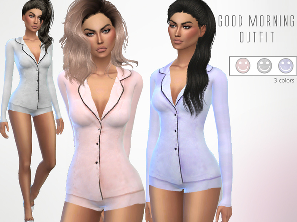  The Sims Resource: Good Morning   Outfit by Puresim