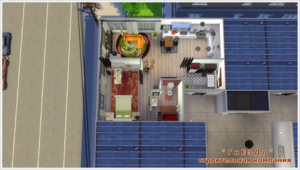  Sims 3 by Mulena: Flatlet 1