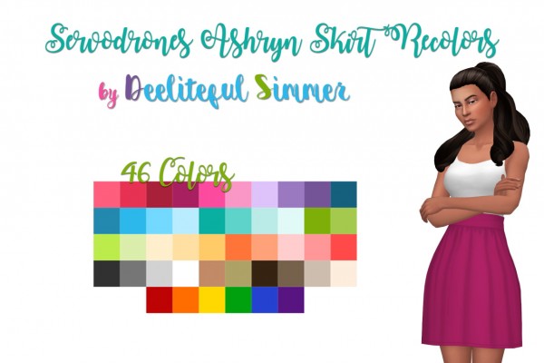  Deelitefulsimmer: Servodrone‘s Ashryn skirt recolors