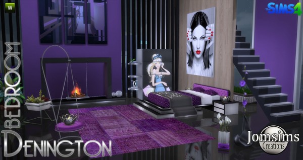  Jom Sims Creations: Denington bedroom