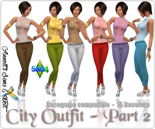  Annett`s Sims 4 Welt: City Outfit   Part 2