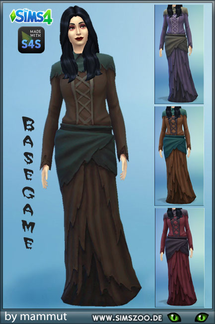  Blackys Sims 4 Zoo: Reaper dress by  mammut