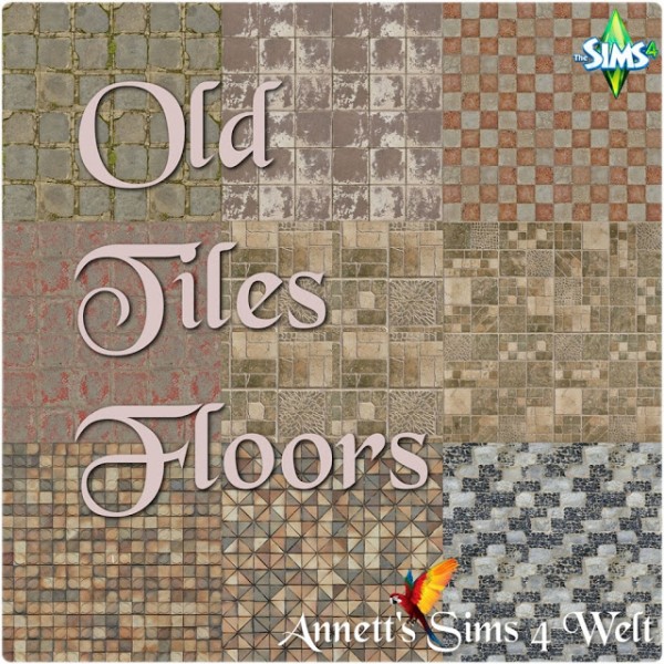  Annett`s Sims 4 Welt: Old Tiles Floors