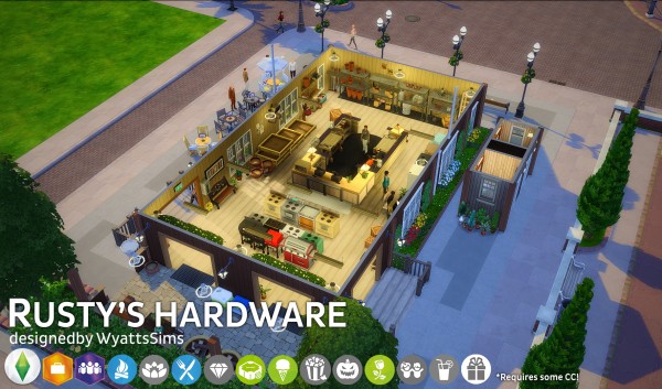  Simsworkshop: Rustys Hardware house by WyattsSims