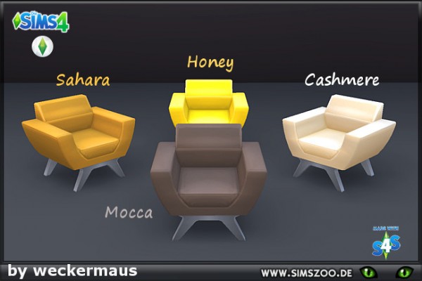  Blackys Sims 4 Zoo: Autumn trend redstone armchair by weckermaus