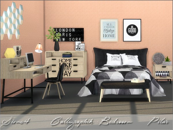  SimControl: Calligraphik bedroom by Pilar