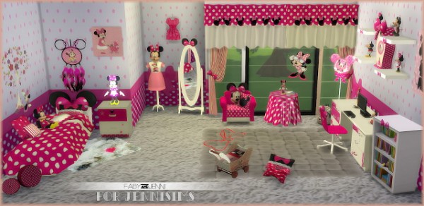  Jenni Sims: Bedroom Minnie Mouse by Faby&Jenni