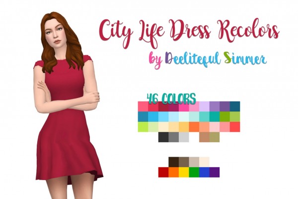  Deelitefulsimmer: City Life dress recolor