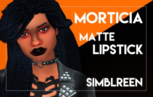  Simsworkshop: Morticia Matte Lipstick by Weepingsimmer