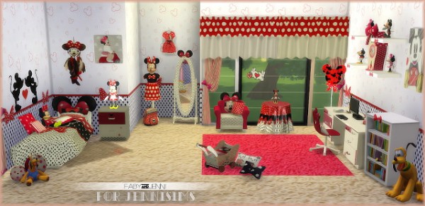  Jenni Sims: Bedroom Minnie Mouse by Faby&Jenni