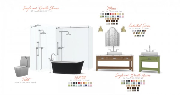  Simsational designs: Hamptons Getaway   Bathroom Addon