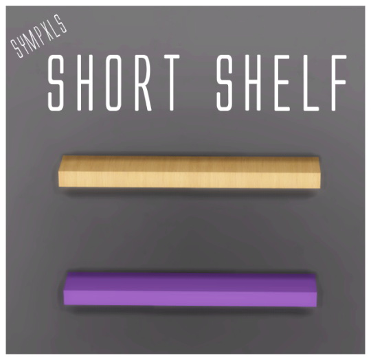  Simsworkshop: Short Shelf by Sympxls