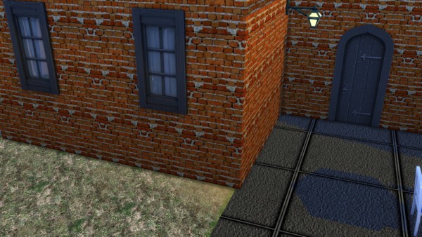  La Luna Rossa Sims: Brick layered walls