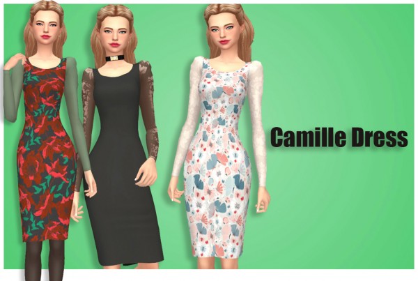  Simsworkshop: Camille Dress by Annabellee25