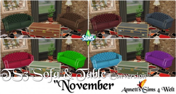  Annett`s Sims 4 Welt: Sofa & Table November