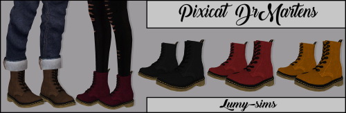  LumySims: Pixicat DrMartens shoes