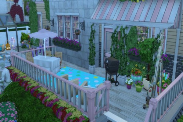  Blackys Sims 4 Zoo: Cherryblossom house by  ChiLLi