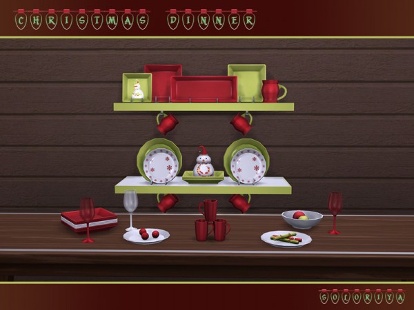  The Sims Resource: Christmas Dinner by Soloriya