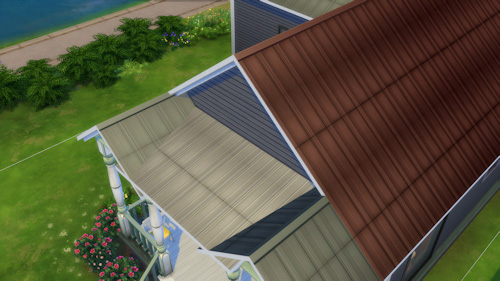  La Luna Rossa Sims: Metal Slates Roof