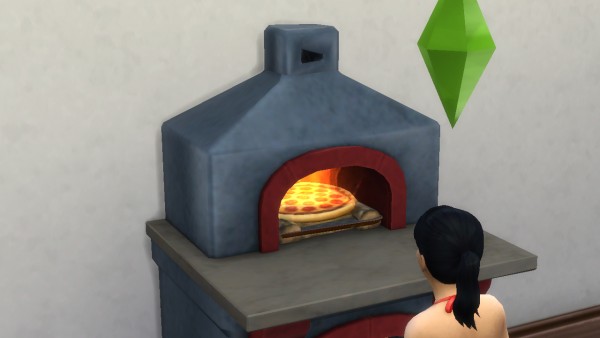  Mod The Sims: Montevista wood fire oven  with animated fire by necrodog