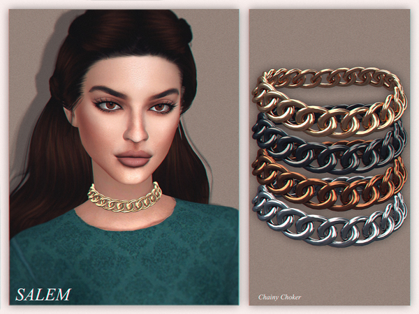  The Sims Resource: Chainy Choker by Salem C.