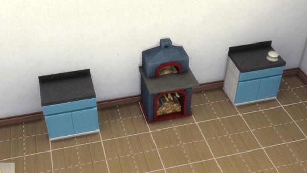  Mod The Sims: Montevista wood fire oven  with animated fire by necrodog