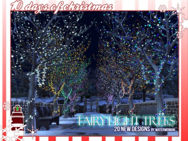  Akisima Sims Blog: Fairy Light Trees