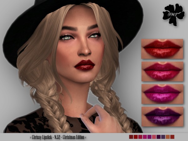  The Sims Resource: Chrissy Lipstick N.52   Christmas Edition  by IzzieMcFire