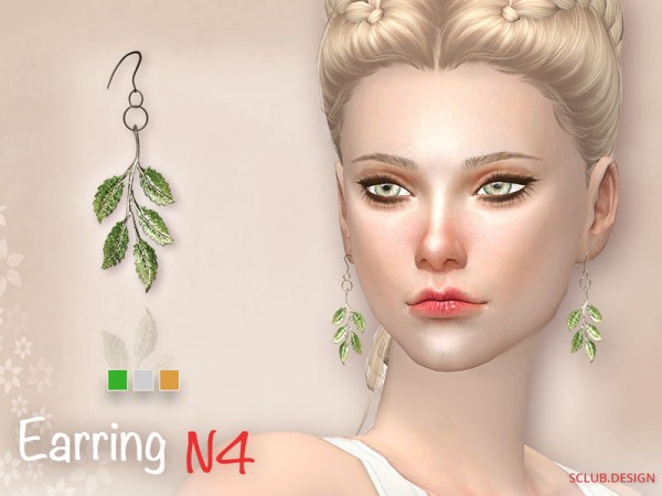  The Sims Resource: Earring N4F by S Club