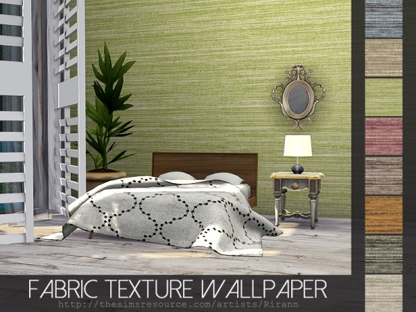  The Sims Resource: Fabric Texture Wallpaper by Rirann