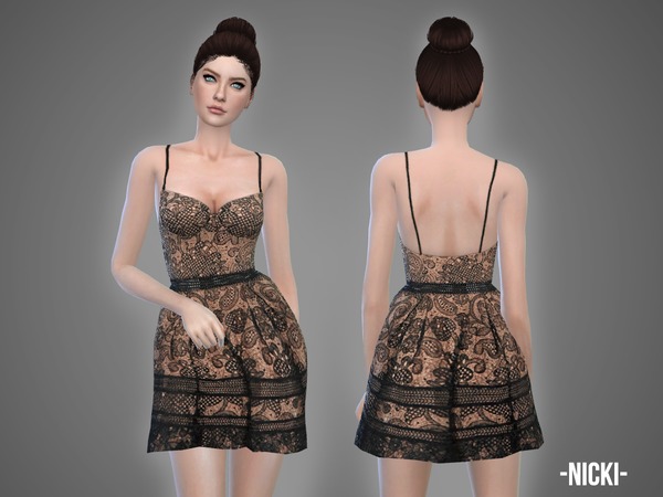  The Sims Resource: Nicki   dress by April