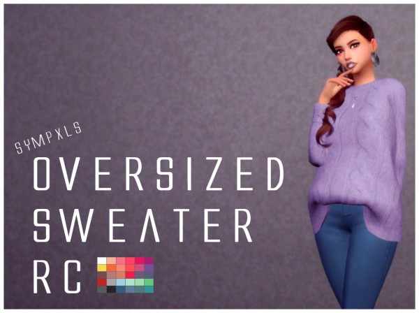  Simsworkshop: Oversized Sweater by Sympxls