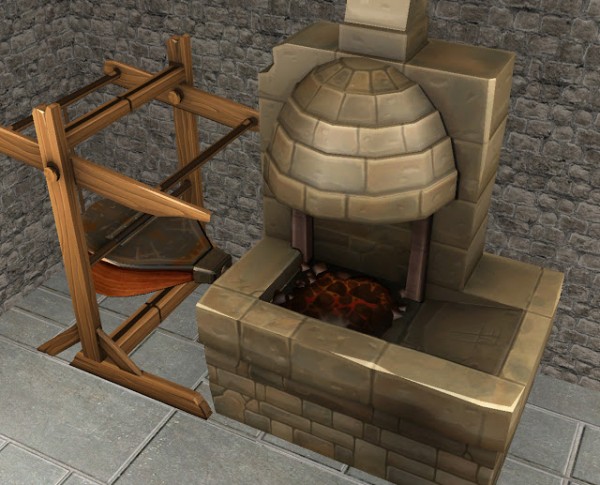  History Lovers Sims Blog: Blacksmiths Forge and Bellows