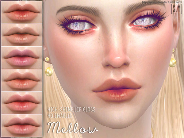  The Sims Resource: Mellow   Lip Gloss by Screaming Mustard