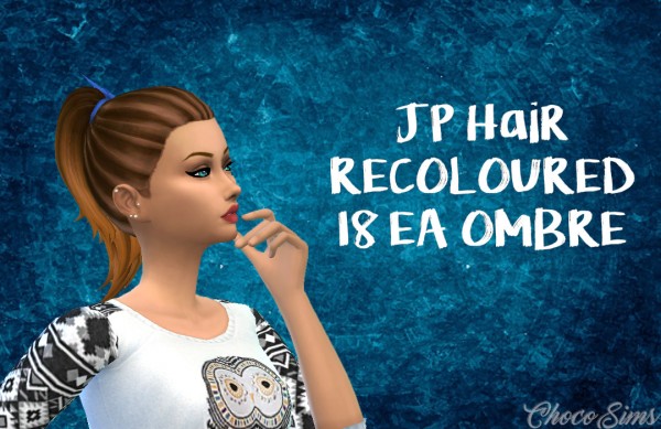  Choco Sims: JP Hair Recolored