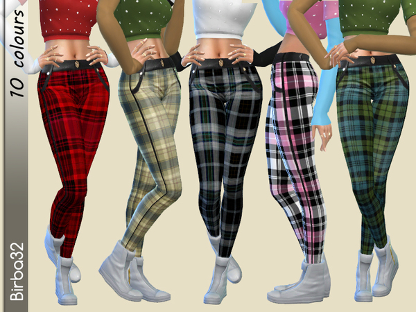  The Sims Resource: Tartan pants by Birba32
