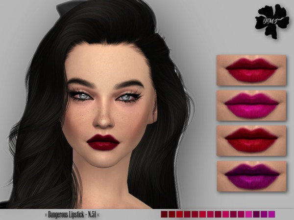  The Sims Resource: Dangerous Lipstick N.51 by IzzieMcFire