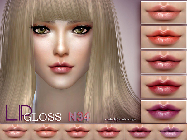  The Sims Resource: Lipstick 34 by S Club
