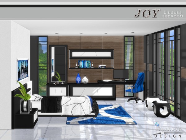  The Sims Resource: Joy Singles Bedroom by NynaeveDesign