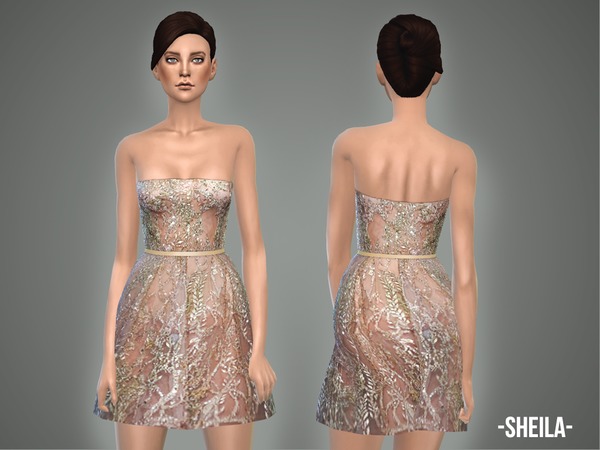  The Sims Resource: Sheila   dress by April