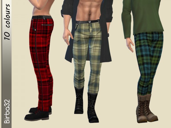  The Sims Resource: Tartan Male Pant by Birba32