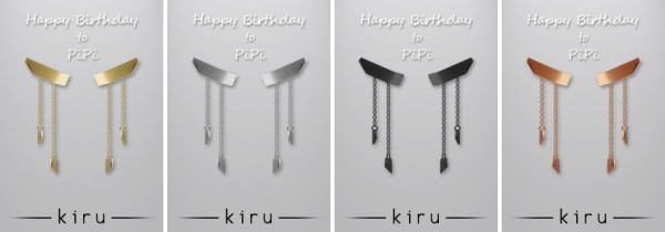  Kiru: Long chain earrings